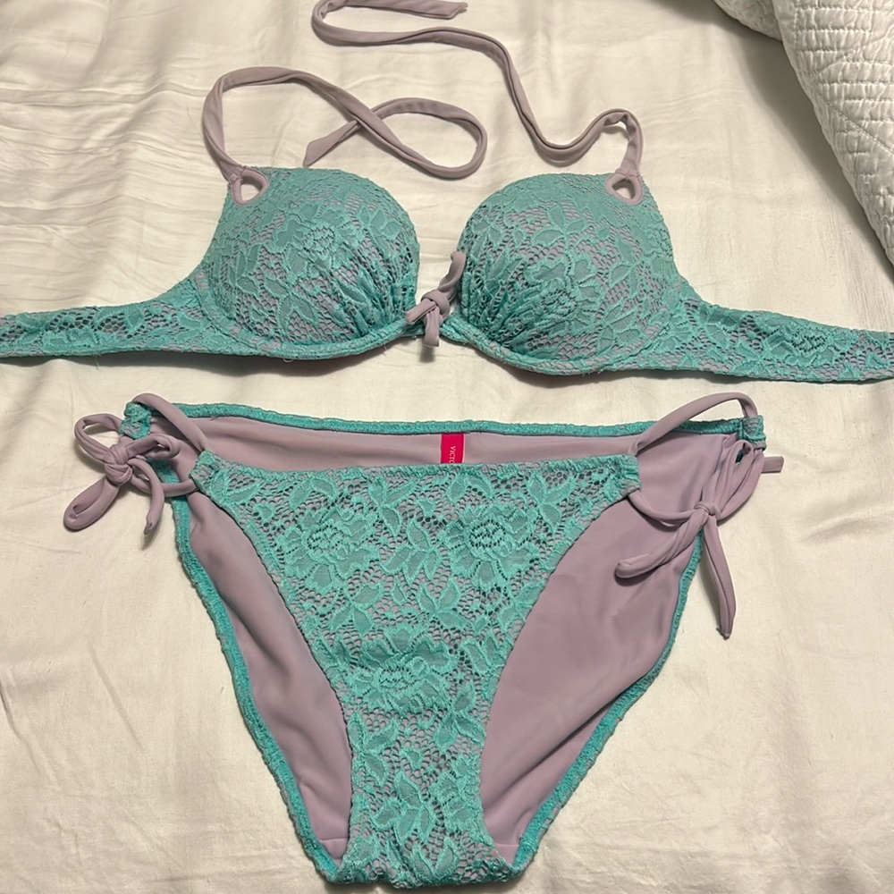 Victoria’s Secret swimsuit.